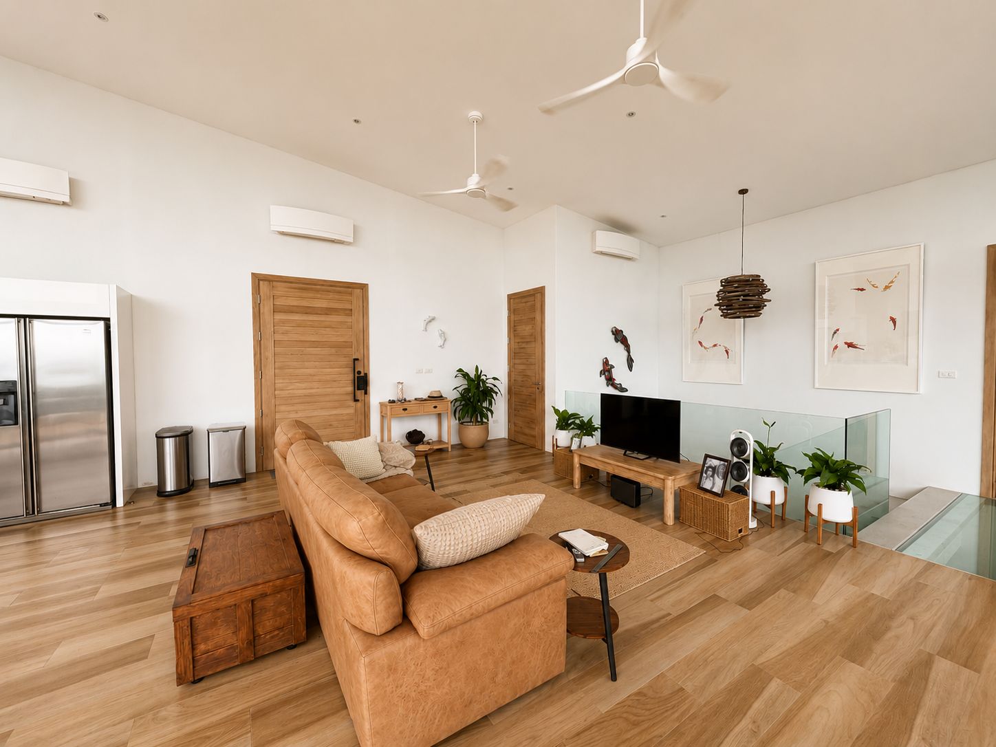 Upstairs living